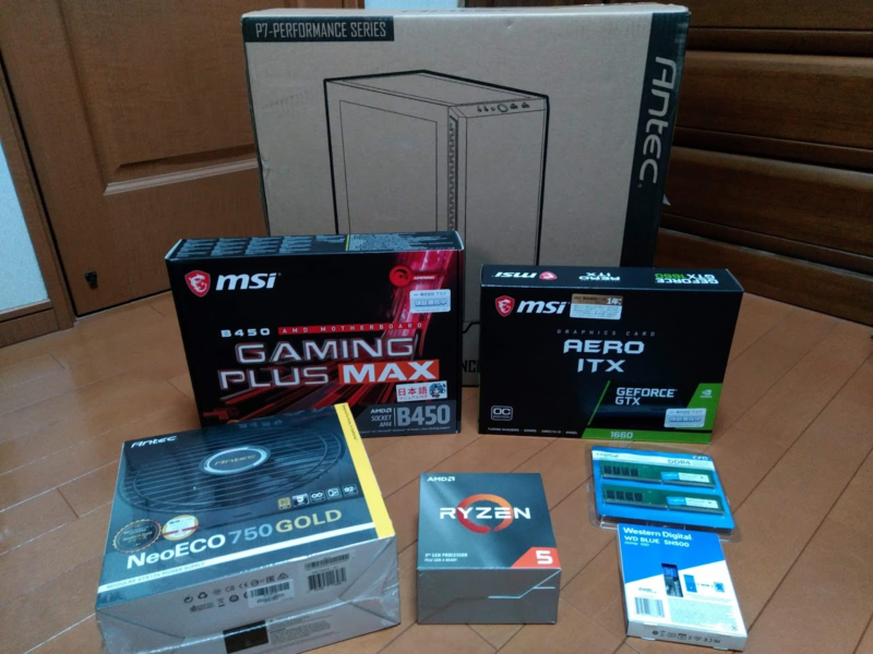 【予算10万以下】Ryzen 5 3600とGTX1660を使ってゲーミングPCを自作した時のパーツ構成のまとめ