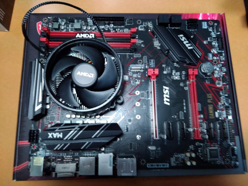 自作PC】マザーボードにCPUを取り付ける【MSI B450 GAMING PLUS