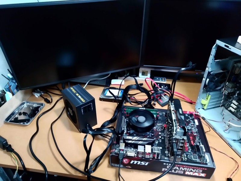 【自作PC】パソコン組立前に仮組みしてパーツの初期不良チェックをしよう！