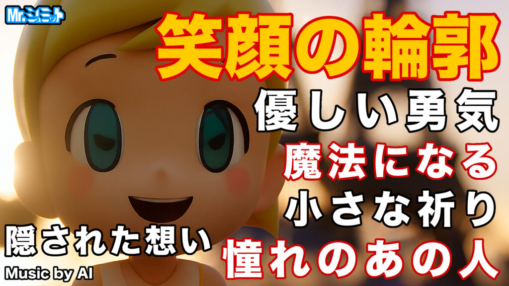 【オリジナル楽曲】笑顔の輪郭｜AI生成楽曲・MV｜シュミラボ